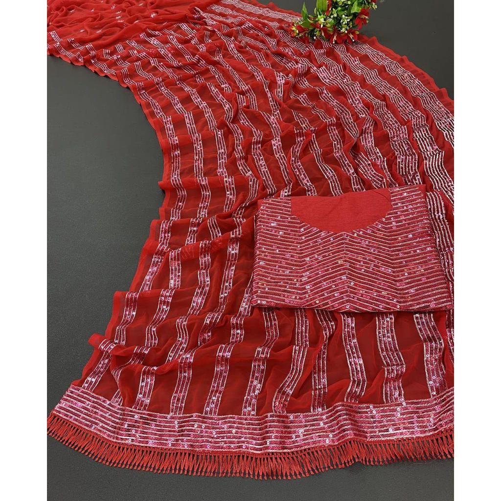 Georgette Silk Saree