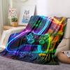 Cool Gamepad Pattern High Definition Digital Printing Blanket Person Gift Blanket Office Blanket