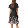Women's Dress Flared Sleeve Short Sleeve Casual Floral V-neck Dress
