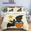 Valencia CF Pattern Bedding Quilt Set  Home Decoration  Gift (1 * Duvet Cover + 2 * Pillowcase  Without Core)