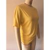 2026 Women's Casual Fashion Solid Color Pleated Round Neck Short Sleeve Slim Fit Summer T-Shirt Top