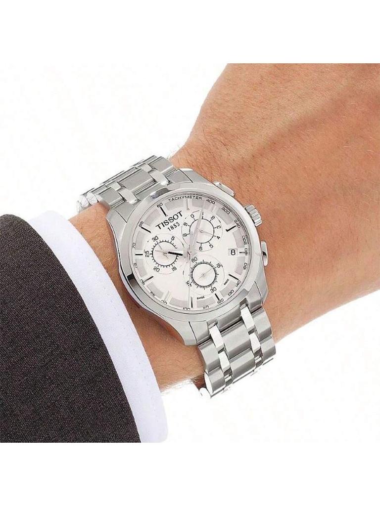 Tissot Men's Quartz Watch, 100m Water-resistant, with Leather Strap T035.617.11.031.00