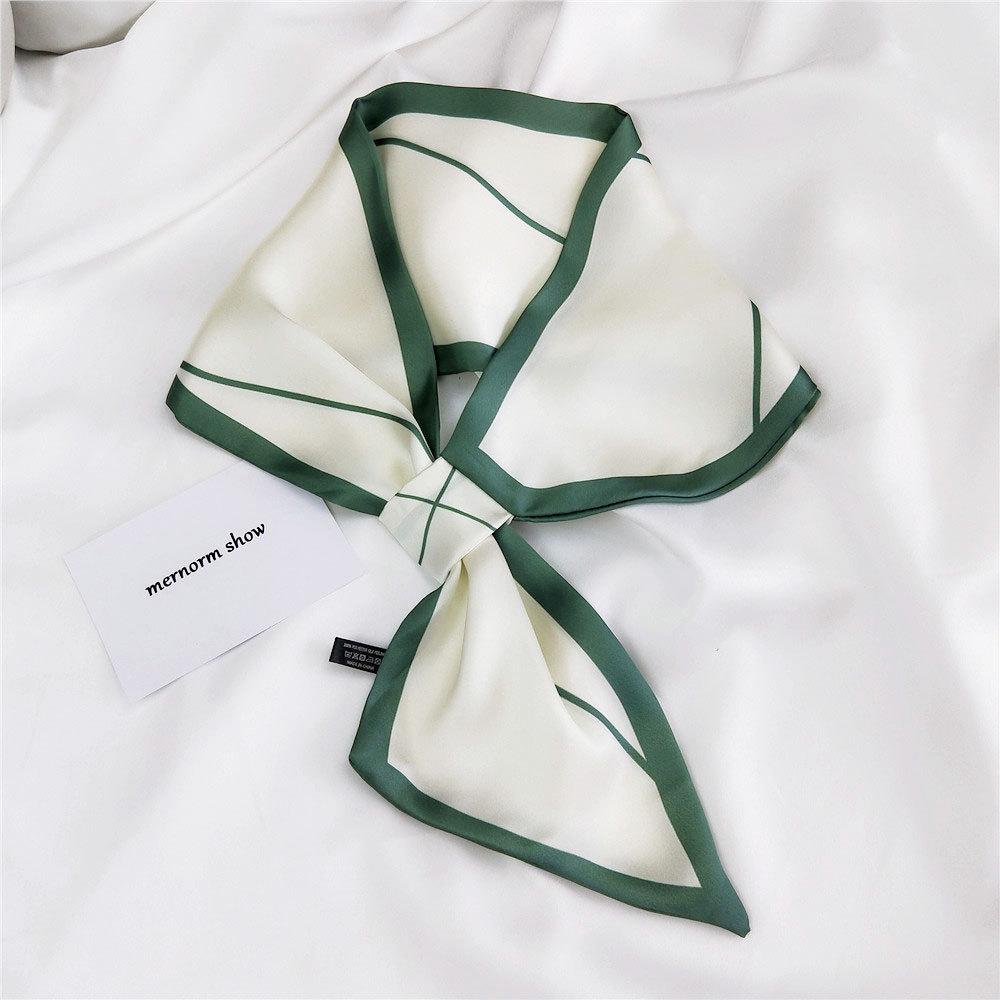 Nové šatky Hodvábne šatky Dámska jarná a jesenná sezóna Dlhé dekoratívne profesionálne šatky Letné tenké štýly spárované s košeľami Štýlové