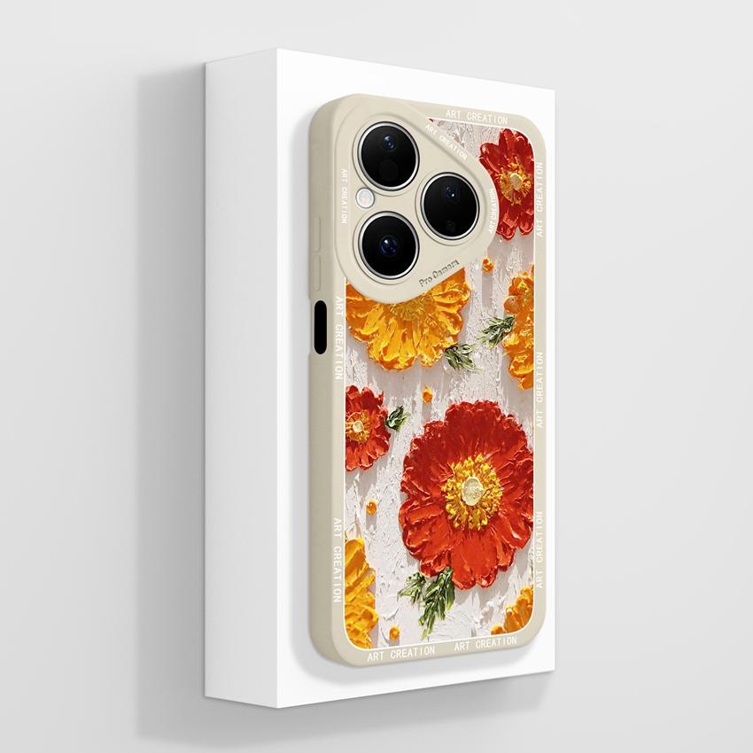 For Huawei Pura 80 Pro Honor X7d X9d X20 V40 Phone Cases Beautiful Village Patterns Lens Protection Liquid Silicone Shockproof Shell For Huawei Casing