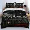The Vampire Diaries Bettwäsche-Set 3D-Druck Bettbezug Bettwäsche-Set Steppdeckenbezug mit Kissenbezug King Queen Size Kindergeschenk