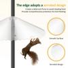 2Pcs Squirrel Baffle PET Transparent Bird Feeder Baffle with Serrated Edge Outdoor Squirrel Proof Baffle Bird Raising Supplies