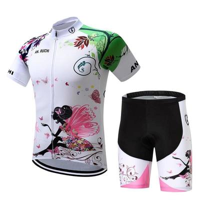 Set di abbigliamento da ciclismo per bicicletta estivo corto da equitazione Maglie sportive da donna Tute da bicicletta