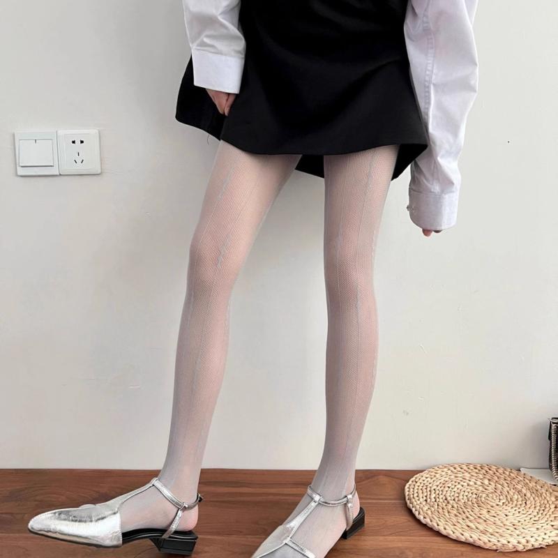 

Womens Fishnet Tights Sexy Geometric Striped Pantyhose Lingerie Hosiery Ultra-thin Nylon Tights Pantyhose one size