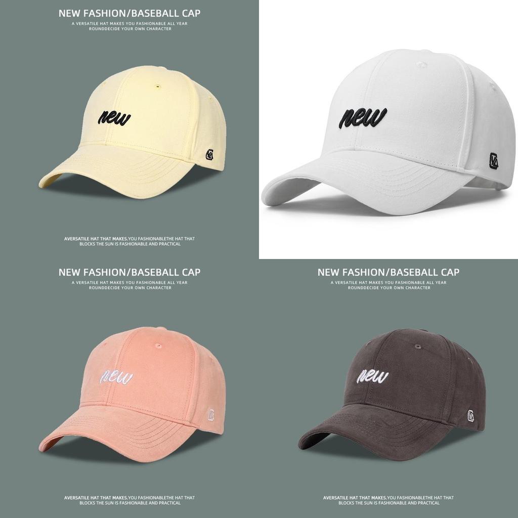 Cotton Baseball Cap With Embroidery Sun Protection For Casual Women