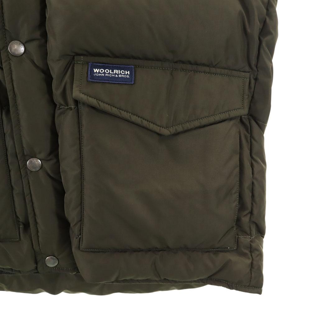Vestă WOOLRICH Aleutian Down nefolosită XS Maro kaki sistem ALEUTIAN VEST Bărbați Folosit