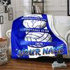 1pc birmingham city f.c. Blanket with Custom Name, Gift, for Men and Women, Soft Blanket, Good for Sofa Bed Couch Travel, Lightweight Flannel Blanket
