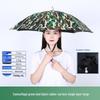 Large Folding Fishing Hat Umbrella for Adults & Kids – Unisex Outdoor Headwear with Prints