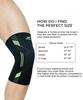 NODENS Nylon Knee Support, Knee Caps, Knee Brace For Knee Pain Relief Products, Knee Pad Leg Sleeves, For Men and Women (Green, XL)