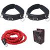 2 wide belts, 2m 50lb red rope