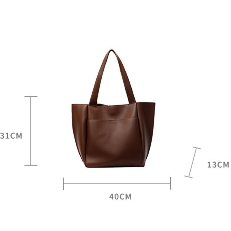 Women's Bag Large Capacity Shoulder Bags High Quality PU Leather Handbags and Purse Female Retro Tote Bags
