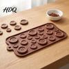 DIY Dessert Molds 19-Hole Silicone Button Molds Three Sizes Cake Decorating Tray Cupcake Topper Makers Flexible Easy Release Baking Gadgets