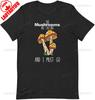 Novelty Fungus Sprouts Vegetable Agaric Shiitake Hilarious Toadstool Unisex Unisex Fashion Vintage Vacation Cotton Graphic T Shirts