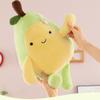 Cute Cartoon Smiling Expression Avocado Plush Doll Children Toy For Kids And Teens Gifts