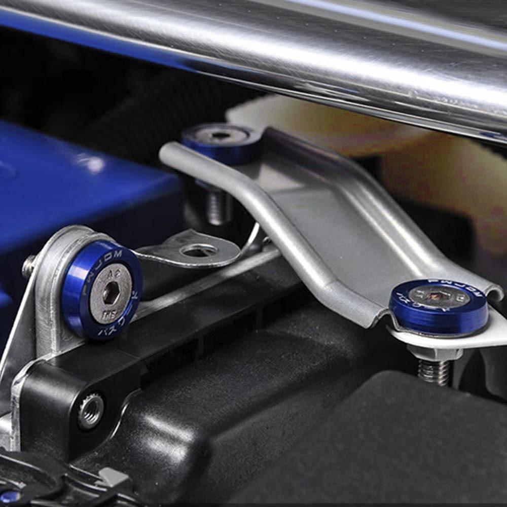 Car Modification Aluminum Alloy M6 Thickened Spacer Screws Battery Guard Plate Washers Mudguard Screws Decoration