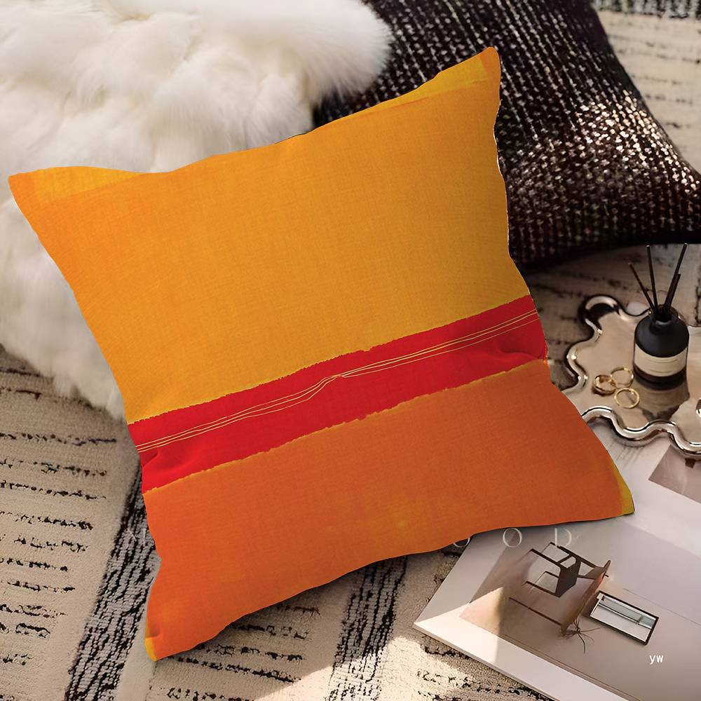 M-Mark Rothko Abstract Art Cushion Cover Inches Farmhouse Decor Home Throw Pillow Covers For Couch Decorations