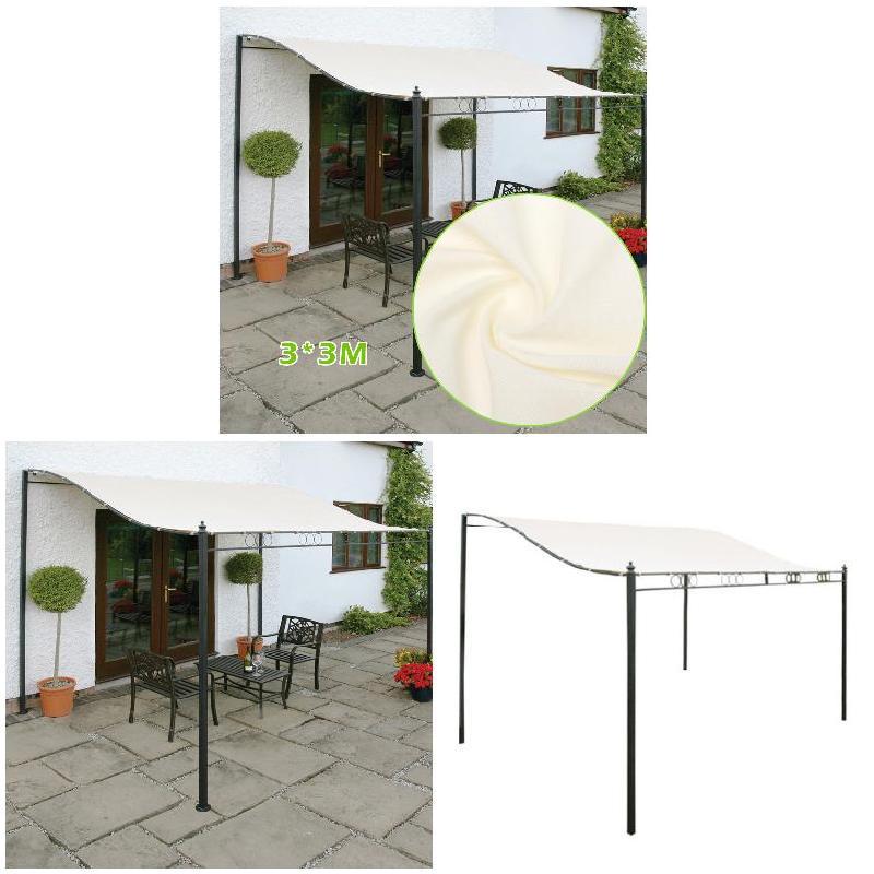 Patio Parasols 3m Square Parasol Garden Patio Sun Shade Umbrella Beige