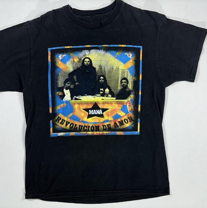 Vintage Maná Revolución De Amor Shirt Unisex Short Sleeve Tee UU1325 Unisex T-Shirt S