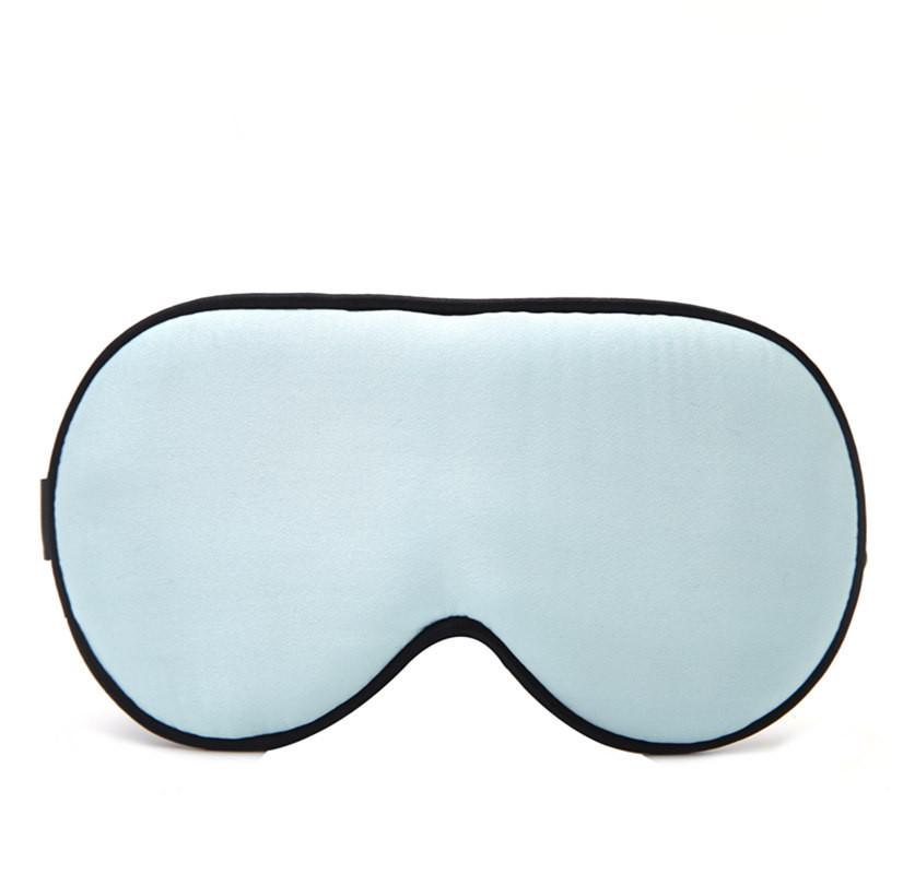 Solid Adult Color Double Sided Silk Eye Mask Sleeping Nighttime Supplies Rest