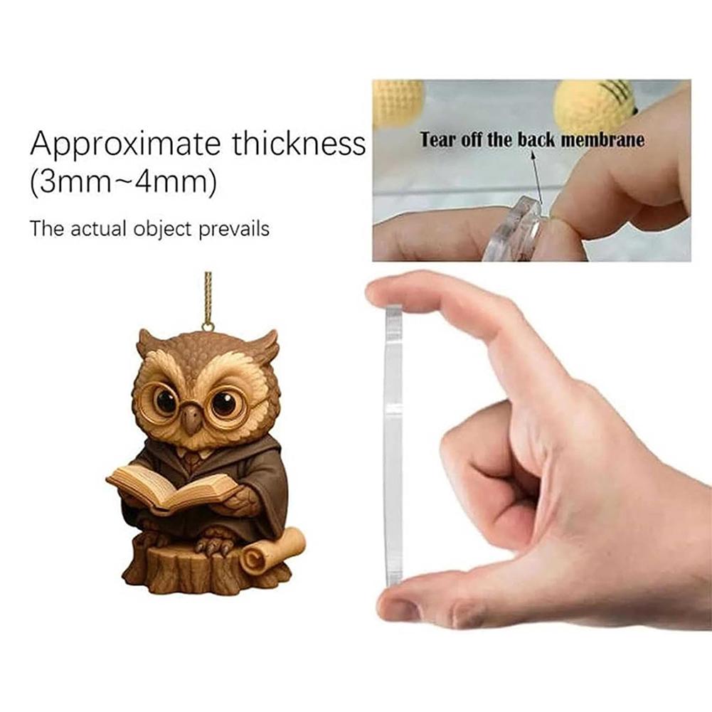 Owl-Advent Calendar 2025 24 Pack Xmas Tree Ornaments Set For Kids' Room Xmas Fun