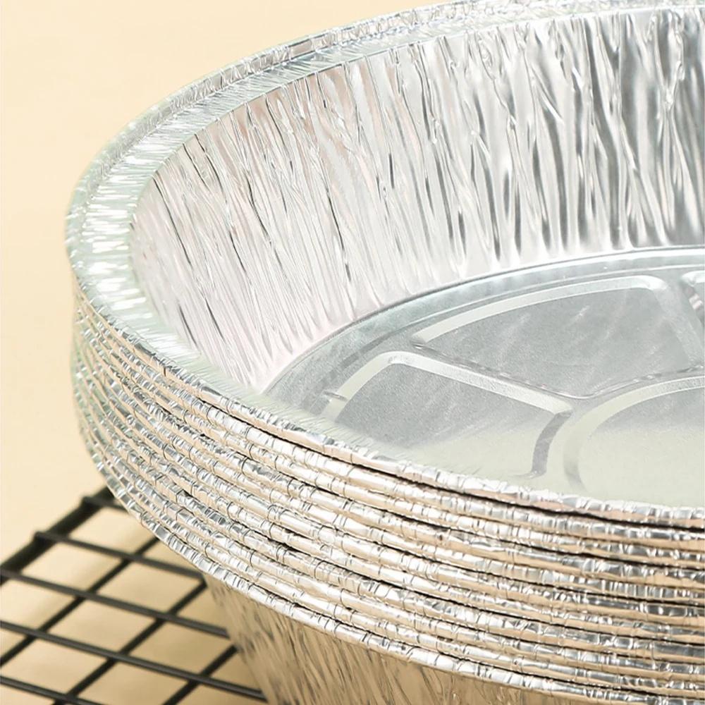 Air Fryer Disposable Paper Microwave Oil Foil Tin Steamer Mat Aluminum Food Tray Container Non-stick Baking Tin Foil Plate