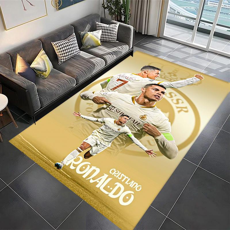 Cristiano Ronaldos Erbe Teppich Wohnzimmer- und Schlafzimmerteppiche Druck Schutzmatte Kunst Fußmatte