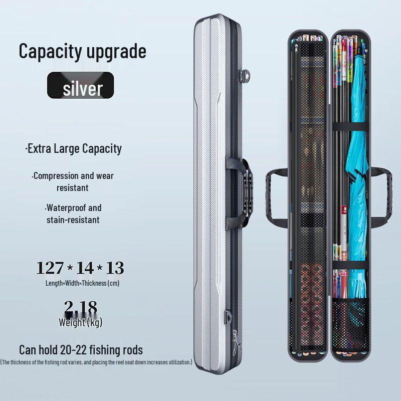 Große Angelruten-Aufbewahrungstasche - Hartschalen-Ausrüstungshalter