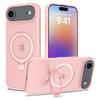 For iPhone 17 Air  Phone Cover Built-in kickStand, Compatible With MagSafe Shockproof Slim Translucent Matte Phone Case