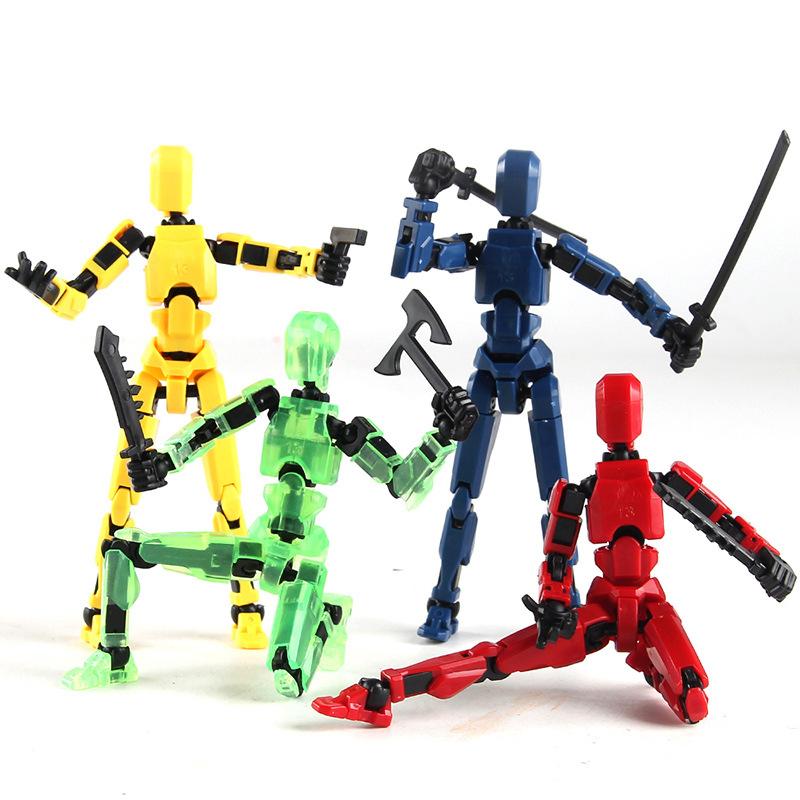 3D Multi-Jointed Movable Shapeshift Robot Creative Printed Mannequin Dummy Action Model Doll Toys Kid Decora For Girl Boys Gifts