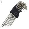 9Pcs PengGong Torx L-shape Hex Wrench Key Spanner Bicycle Repair Hand Tool Kit