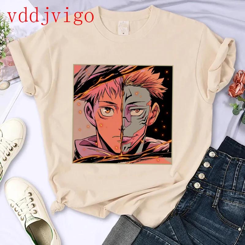 Streetwear Tshirt Japanese Anime Tshirt Jujutsu Kaisen Gojo Satoru Yuji Itadori Unisexga T Shirt Top Tees Clothes Y2k 90s