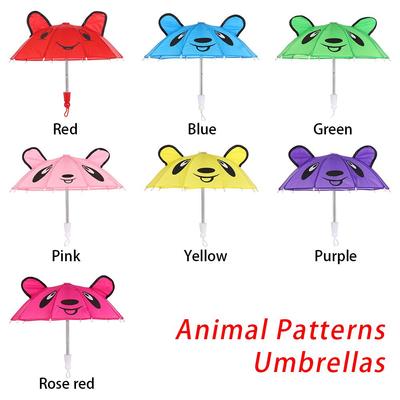 Fashion Kids Gift Toys Animal Patterns Umbrellas Doll Accessories Umbrella Sunshade