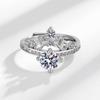 2026 Inlaid Zircon Fashion Crown Engagement Ring Women's Diamond Ring Couple Ring