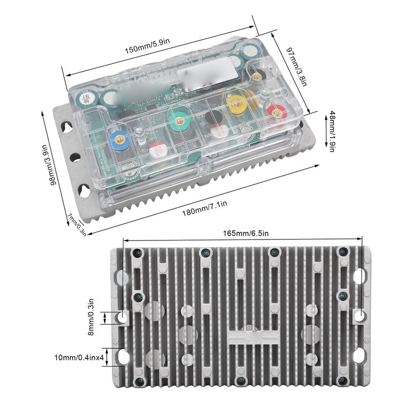 ND72280 Brushless Motor Speed Controller 72V 260A Transparent Case Waterproof Brushless DC Motor Controller for 2000W QSMotor