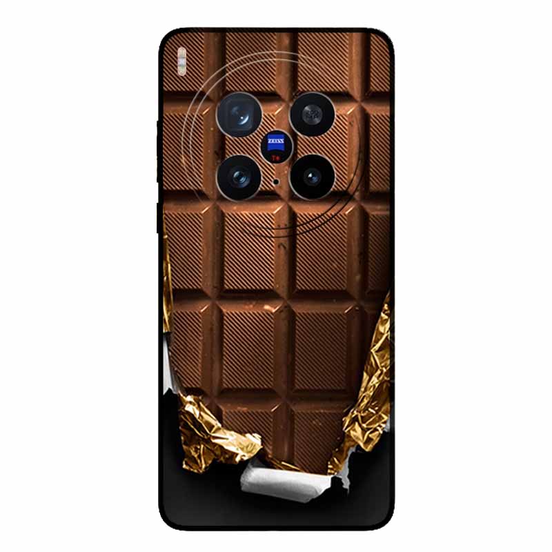 For Vivo X200 Ultra 5G Case Fashion Black Silicone Back Cover Case for X200 Ultra Protective Bumper VIVO X200 Ultra Phone Funda