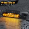 Pair Amber Motorcycle Handlebar Led Turn Signal Light E24 Mark Mini Scooter Indicator Blinker Aluminum Alloy Signal Lamp