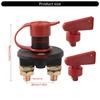 Battery Isolator Switch Disconnect 125A 12V 24V Power Cut Offs Cut with 2 Key Battery Isolator for Car Truck
