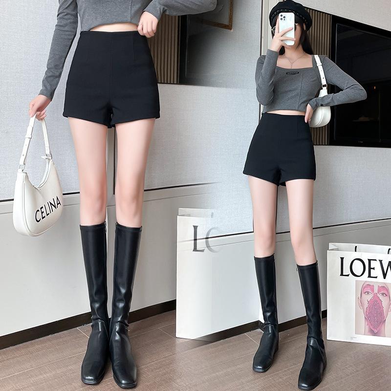 High-waisted Women's Shorts 2026 New Style Black Suit Pants Slimming Sports Outerwear Summer Hot Pants
