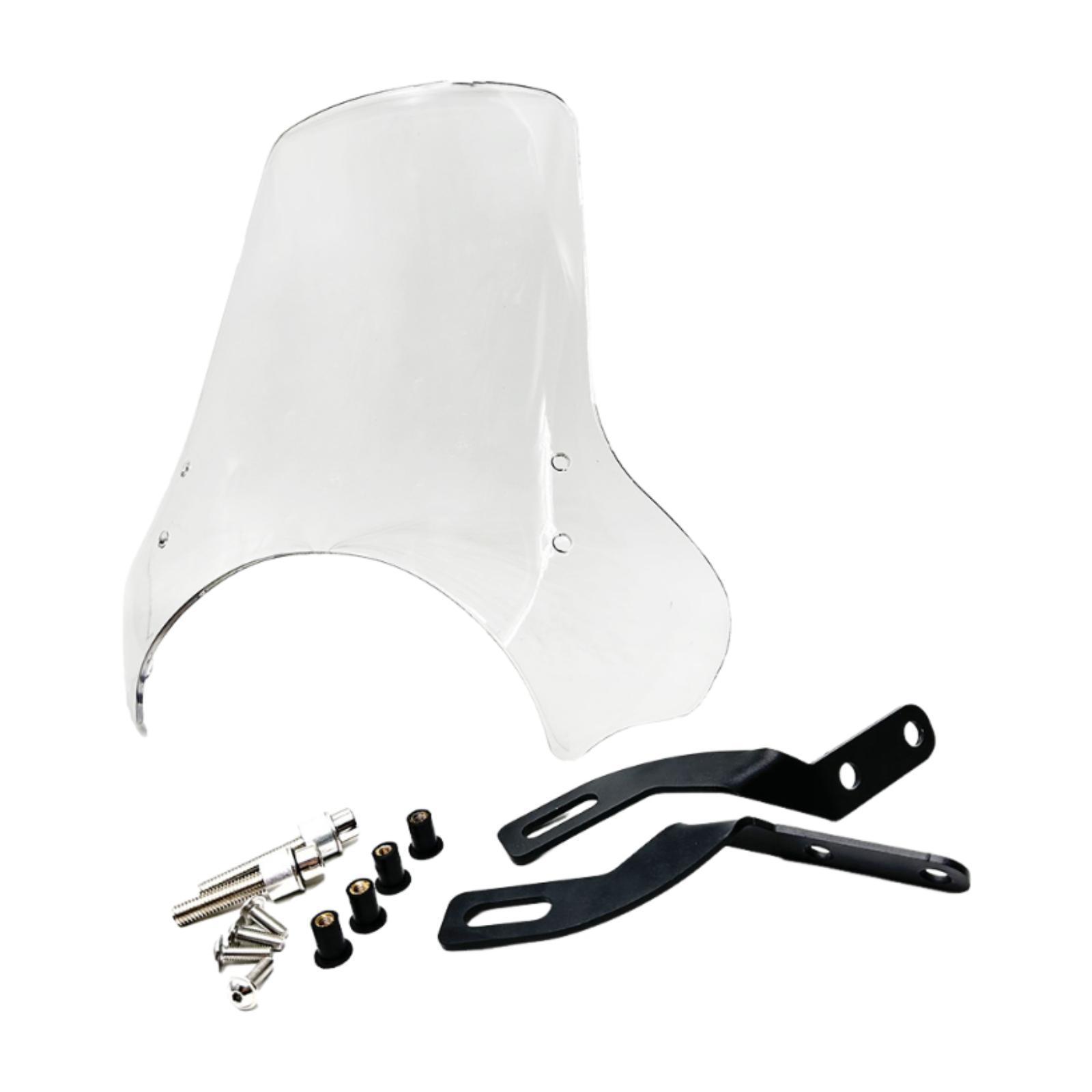 

Motorcycle Windscreen Sturdy Front Fairing Wind Deflector Large Flyscreen чистый