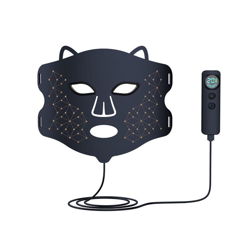 Infrared Photon LED Silicone Mask for Skin Rejuvenation with Red and Blue Light
