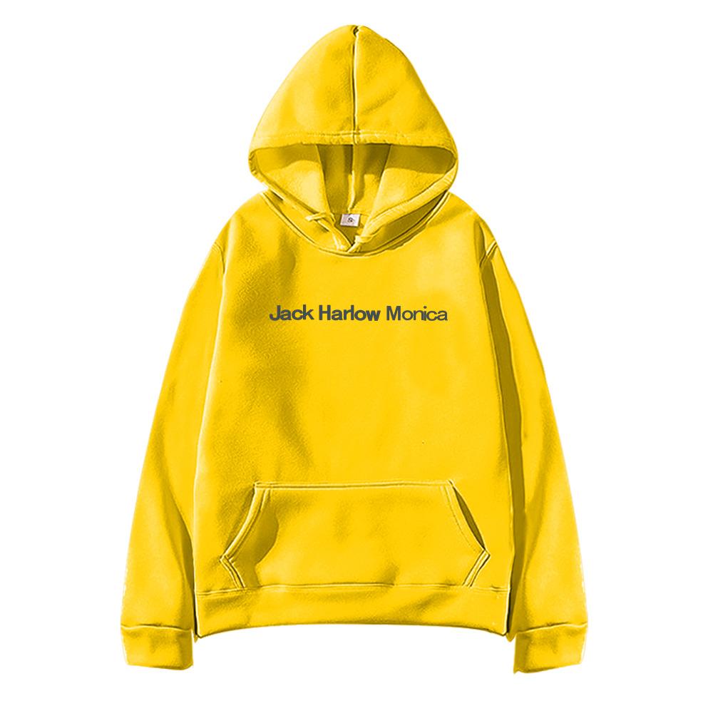 Jack Harlow Monica Logo Pullover Hoodie Damen Herren Lässig High Street Sweatshirts Herbst Winter Langarm Kleidung Oversized Op