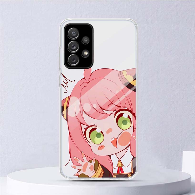 S-Spy Family Anya Soft Case For Samsung Galaxy A52 A42 A32 A22 A12 A02S Phone Cover A50 A51 A70 A71 A41 A31 A21S A40 A30 A20E A1