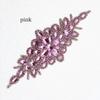 Elegant Hot-Melt Adhesive Rhinestone Applique Multi-color 23*9CM DIY Embroidery Patch 3D Fashion Clothes Accessory Shoe