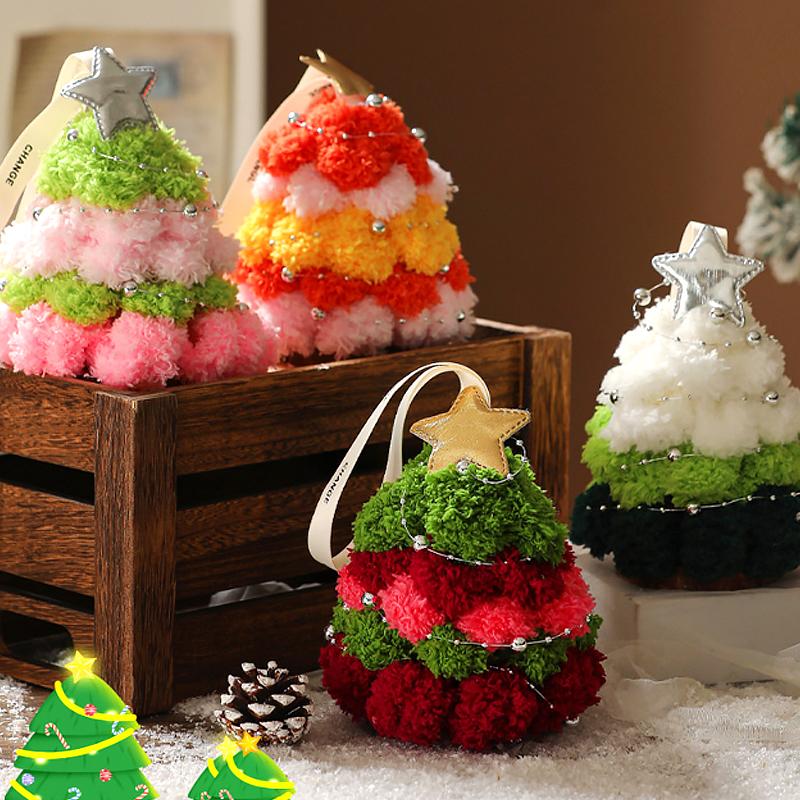 1PC Pendant Atmosphere Handmade Scene Car Hanging Artwork Christmas Tree Ornament Decoration Environment Protection Pipe Cleaner