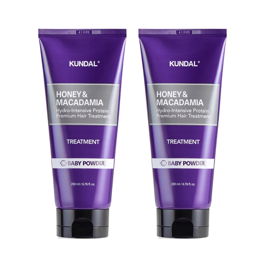 Kundal Honey & Macadamia Hair Treatment Baby Powder 200ml*1Pc/2Pcs
