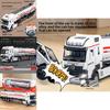 Engineering Vehicle Model Long Alloy Fuel Tanker With Lights Sound For Kids Playroom